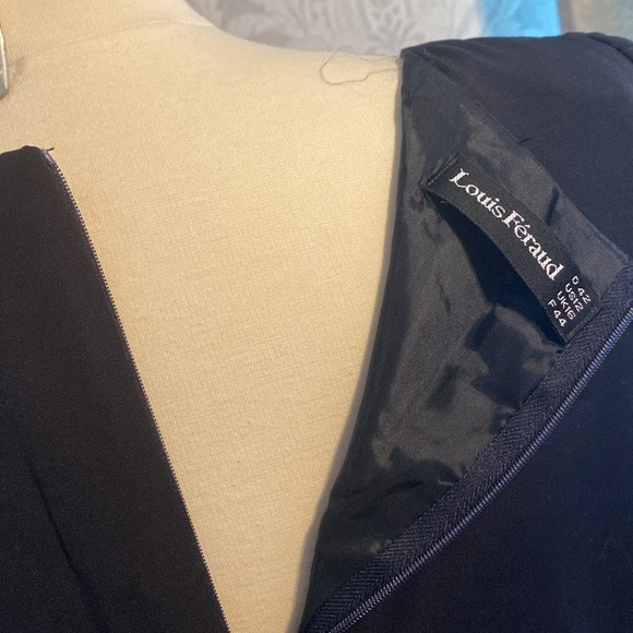 Louis Feraud knee length virgin wool  short sleeves dress size 12 - Picture 6 of 11